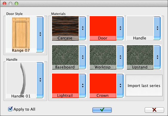New materials window