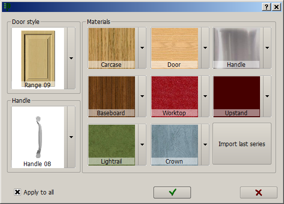 New materials window