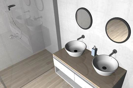 Photorealistic images of the bathrooms