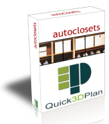 Quick3DPlan closet module main features. Design wardrobes with this add-on module for Quick3DPlan, our easy and affordable professional kitchen design software.