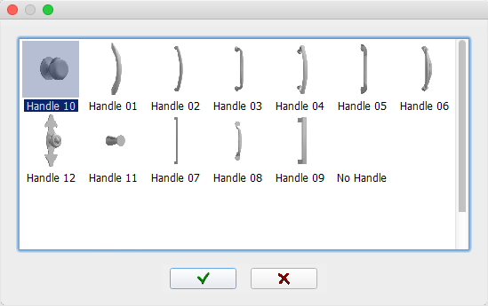 Preview of handle models